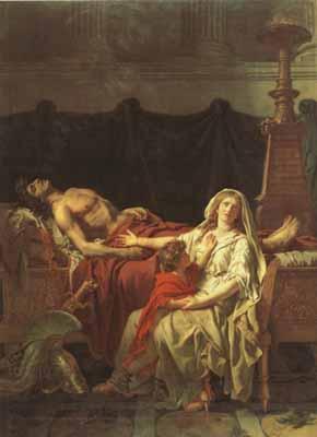 Jacques-Louis David andromache mourning hector (mk02) Sweden oil painting art